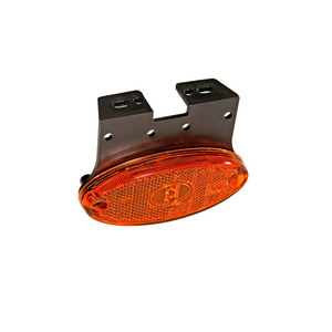 Feu latéral orange Flatpoint II LED 24V câble 0,25m + support 90°