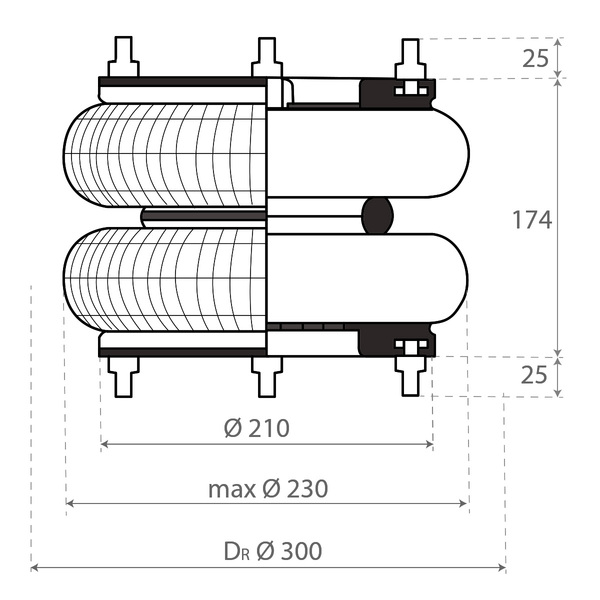 Soufflet 10"X2 pour Frejat et Leveques