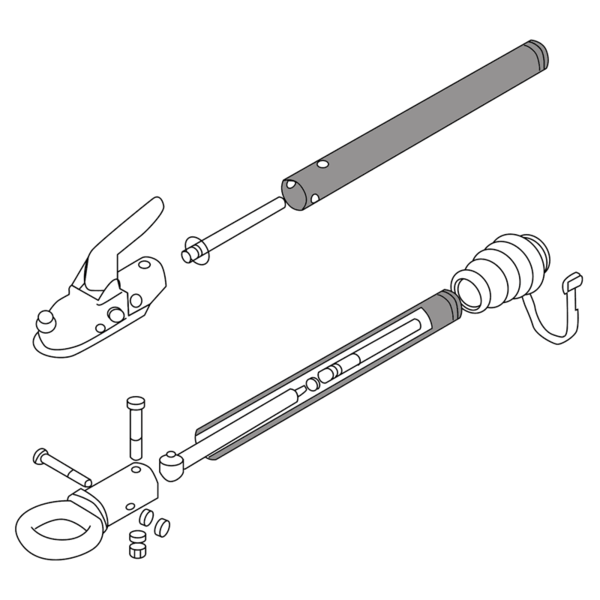 Fût coulissant pour FA 0.9 et FA 1.4, diamètre 46, longueur 445