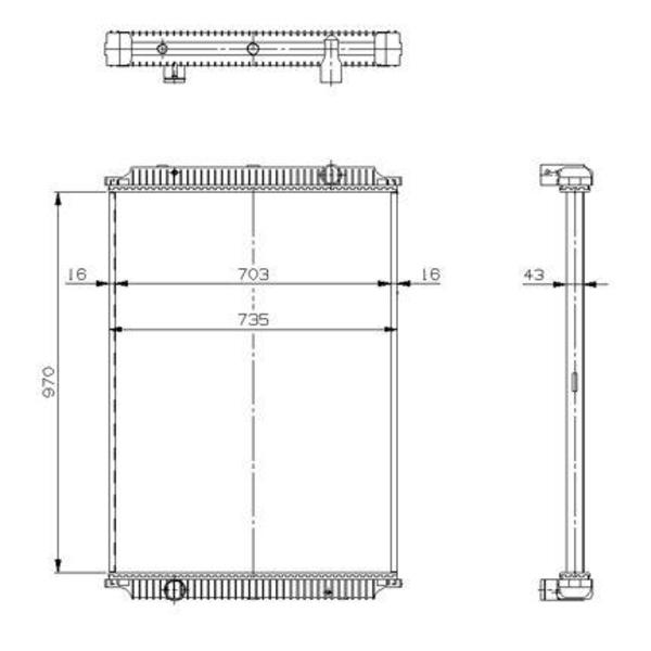 Radiateur à eau pour RENAULT Premium 2 - 5001858490