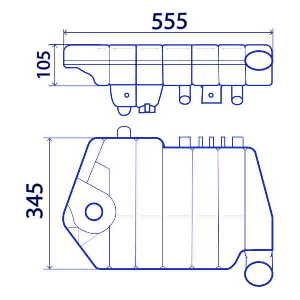 Vase d'expansion pour DAF XF95, XF105, 95XF