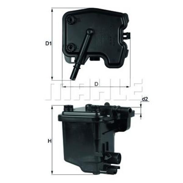Filtre à carburant en ligne pour CITROEN / PEUGEOT / FORD