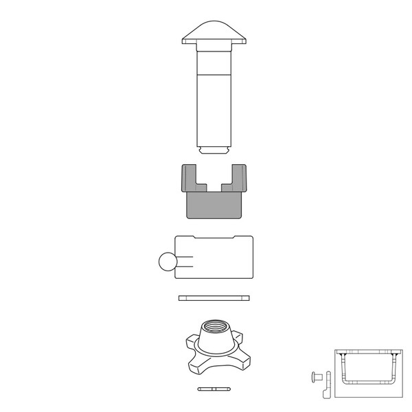 Guide pour twist-lock - Ref : 25422