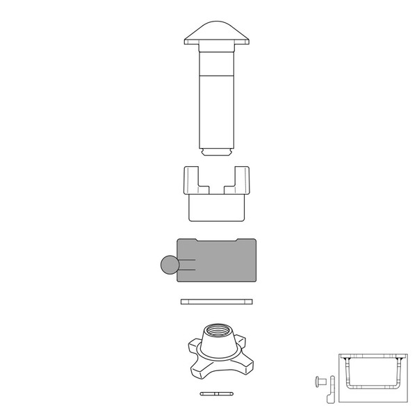 Bloc de verrouillage pour twist-lock
