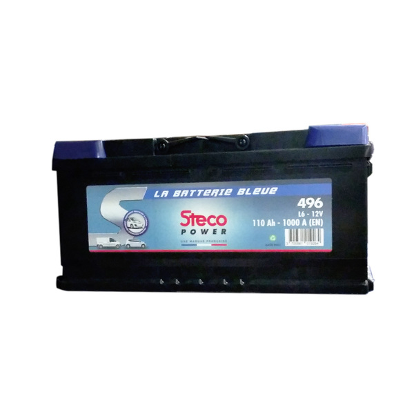 Batterie de démarrage STECO 12V 110Ah 1000EN + D SMF, sans entretien VUL