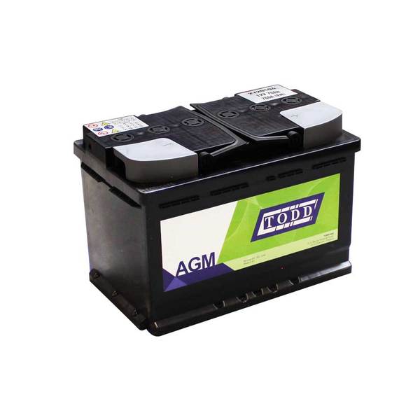 Batterie 12V 70Ah 760A AGM Start & Stop sans entretien pour VUL/véhicules légers, conseillé pour véhicules normes euro 5 et euro 6