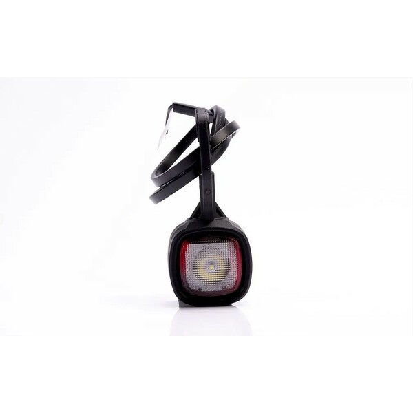 Feu de gabarit bicolore Rouge / Blanc à LED 12-30V, 2-fonctions, suspendu, longueur du câble