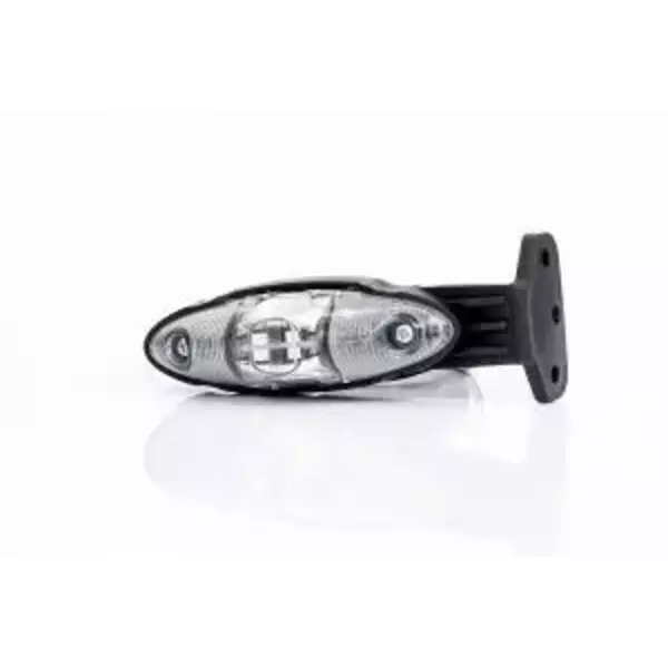 Feu de gabarit à LED 12-30V, 3-fonctions (avant, arrière et latéral), sur patte équerre, longueur du câble 0,5 m.