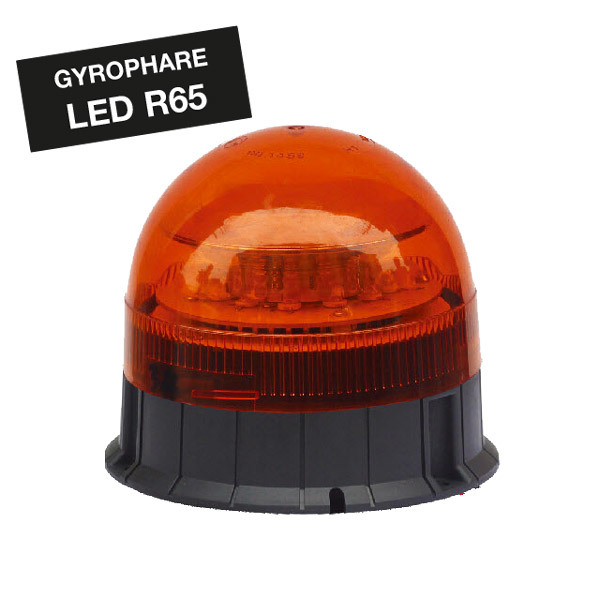 Gyrophare, LED, fixation 3 boulons, 12-24V