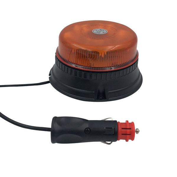 Gyrophare LED Flash SEKAR, extrat plat, sur base magnetique, cordon allume cigare 2,5m