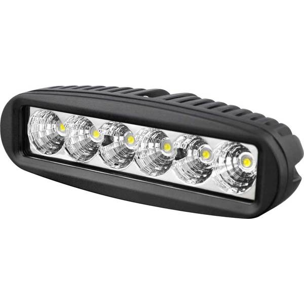 Phare de travail lineaire 6 LED 18W, IP69K