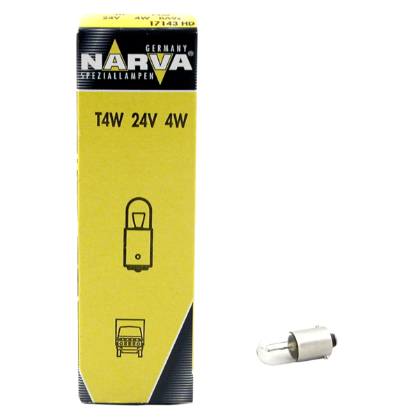 Ampoule 24V 4W BA9S pour véhicules poids lourds