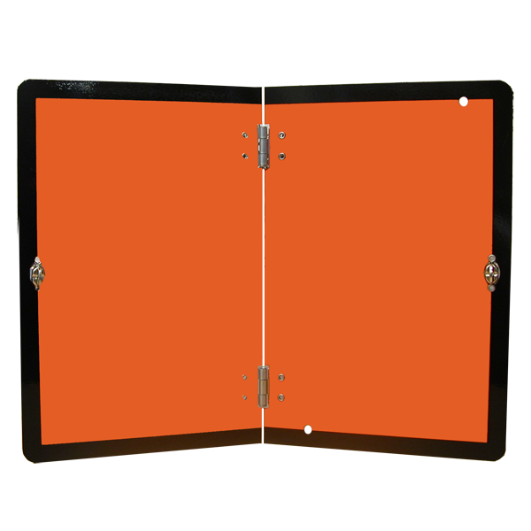 Rectangle orange pliable vertical ADR, pour transport de matières dangereuses