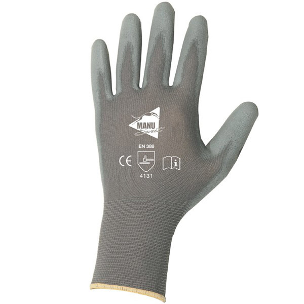 Gants de manutention en nylon gris taille 10