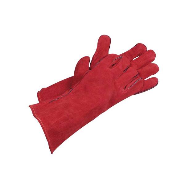 Gants rouges en peau