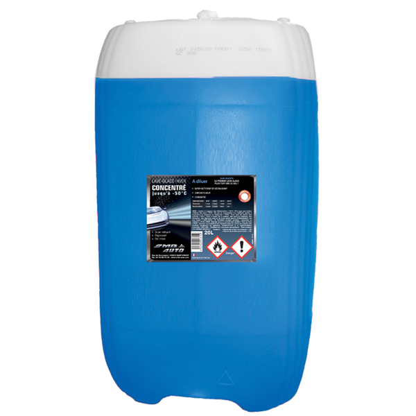 Concentré de lave-glace hiver, 20 litres