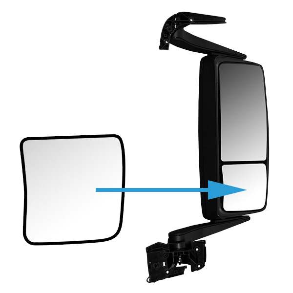 Glace de rétroviseur droit, grand angle, dégivrante pour MAN TGS TGX