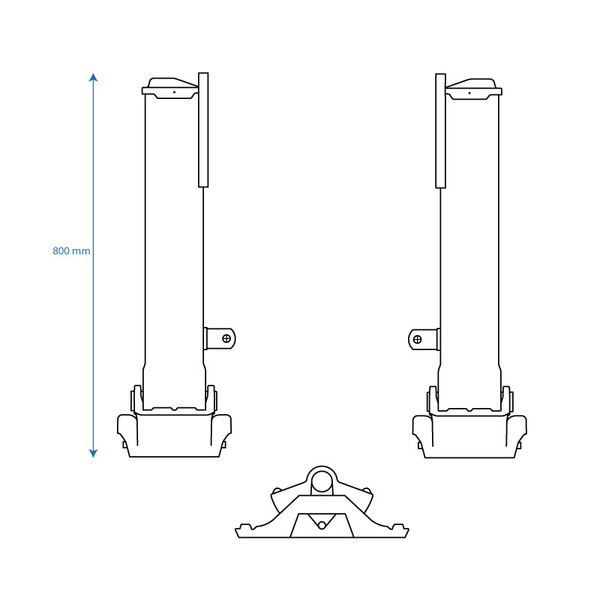 Jeu de béquilles MODUL B, patin S, pour semi-remorque PL - B0302-010000