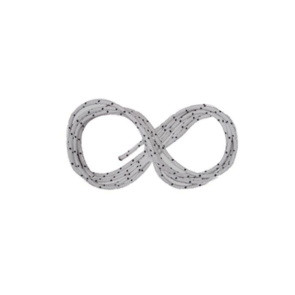 Corde nylon grise, diamètre 6 mm, rouleau de 50 mètres