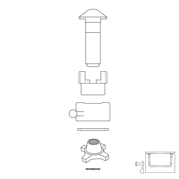 Jonc pour twist-lock containers maritimes