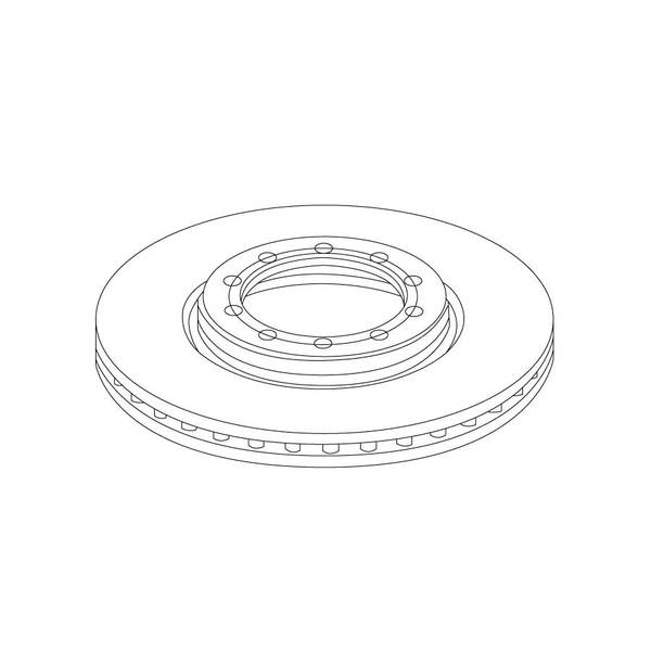 Disque de frein avant diamètre 290 mm pour RENAULT Mascott DXI