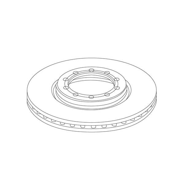 Disque de frein avant diamètre 290 mm pour RENAULT Mascott DXI