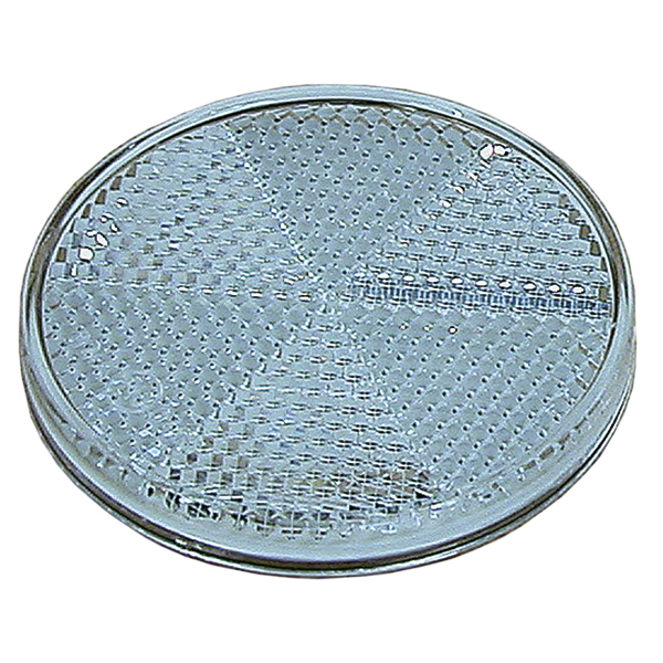 Catadioptre rond blanc adhesif D60mm