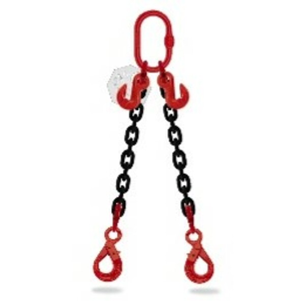 Elingue chaine 2 brins Ø13mm longueur 2,50m avec CA + CR CMU 7,5t