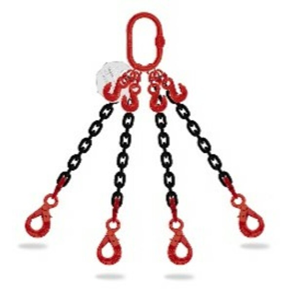 Elingue chaine 4 brins Ø8mm longueur 2,5m CMU 4,25t à 90°