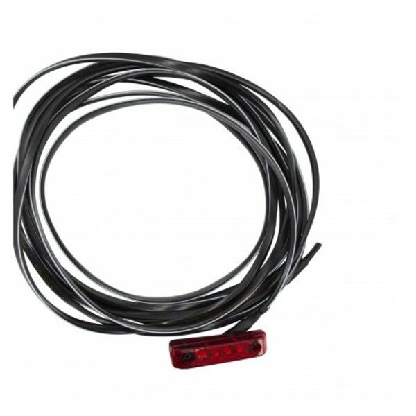 Feux de gabarit rouge, extra fin 24V + 5m de câble plat