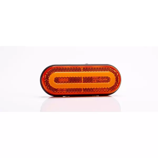 Feu de gabarit latéral à LED 12-36V, orange, avec catadioptre, longueur du câble 0,5 m