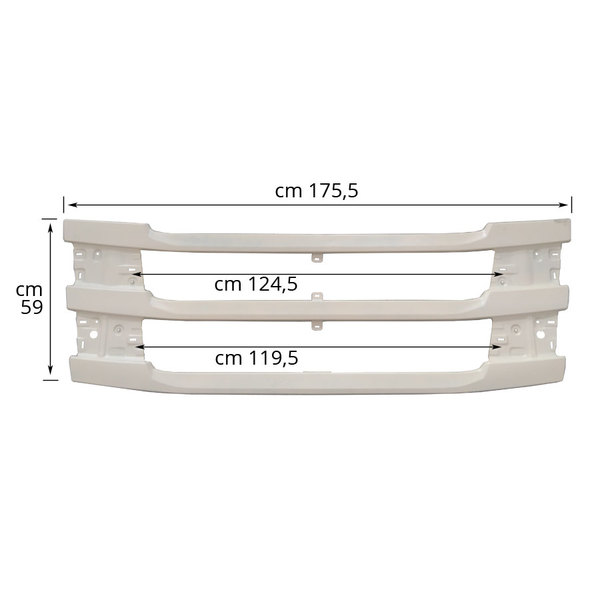 Grille avant supérieure pr s730 pour Scania 2017