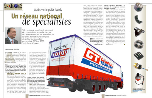 Après-vente poids lourds : un réseau national de spécialiste - Article 3 pages [img]