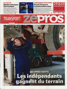 Article "Métiers Transport - ZePros : Après-vente, les indépendants gagnent du terrain"