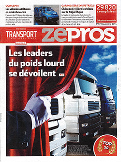 Couverture du magazine Zepros, Novembre 2014