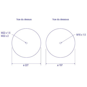 Coussin d'air pour MERCEDES Actros MP4, piston acier - A9603200657