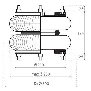 Soufflet 10"X2 pour Frejat et Leveques