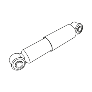 Amortisseur, type oeil/oeil, pour BPW, SCHMITZ, SAF