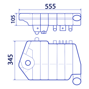 Vase d'expansion pour DAF XF95, XF105, 95XF