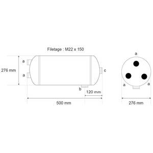 Réservoir 25L pour Volvo FH