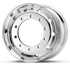 Roue alu 22.5X8.25, déport 146mm, 10 trous, ALCOA, brossée