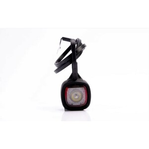 Feu de gabarit bicolore Rouge / Blanc à LED 12-30V, 2-fonctions, suspendu, longueur du câble