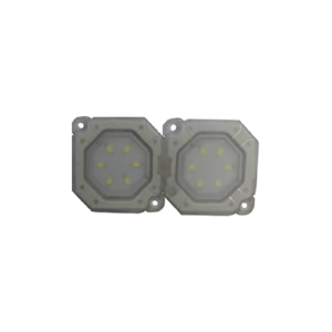 Plafonnier LED RUBY 12/24v 600 lm 2 modules, IP69K