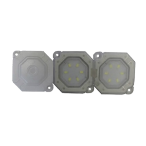 Plafonnier LED RUBY 12/24v 600 lm 2 modules + détection de présence, IP69K