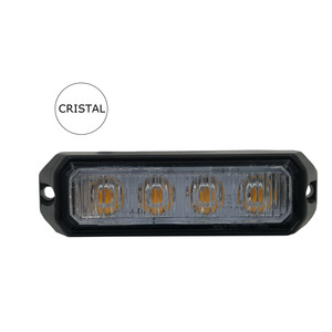 Feu de pénétration CRISTAL 4 LED, 18mm