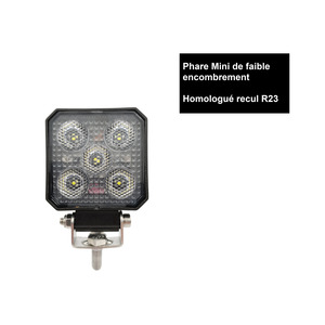 Phare de travail ALKOR 1900 lumen avec interrupteur, IP69K