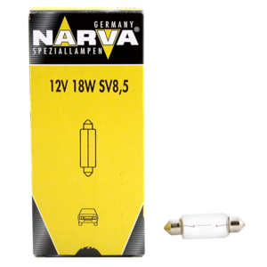 Ampoule 12V 18W SV8,5 pour voitures et véhicules utilitaires (VUL)