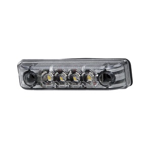 Feu LED haut de caisse LED, 24V entraxe 45mm - cristal / avant, SLIM avec connecteur amovible