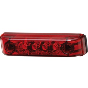 Feu LED haut de caisse LED ML5415, 24V ENTRAXE 45MM - ROUGE / ARRIERE, SLIM avec connecteur amovible