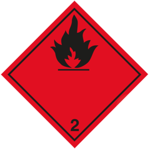 Alu GAZ  INFLAMMABLE ET NON TOXIQUE 2.1 flamme noire Alu GAZ  INFLAMMABLE ET NON TOXIQUE 2.1 flamme noire